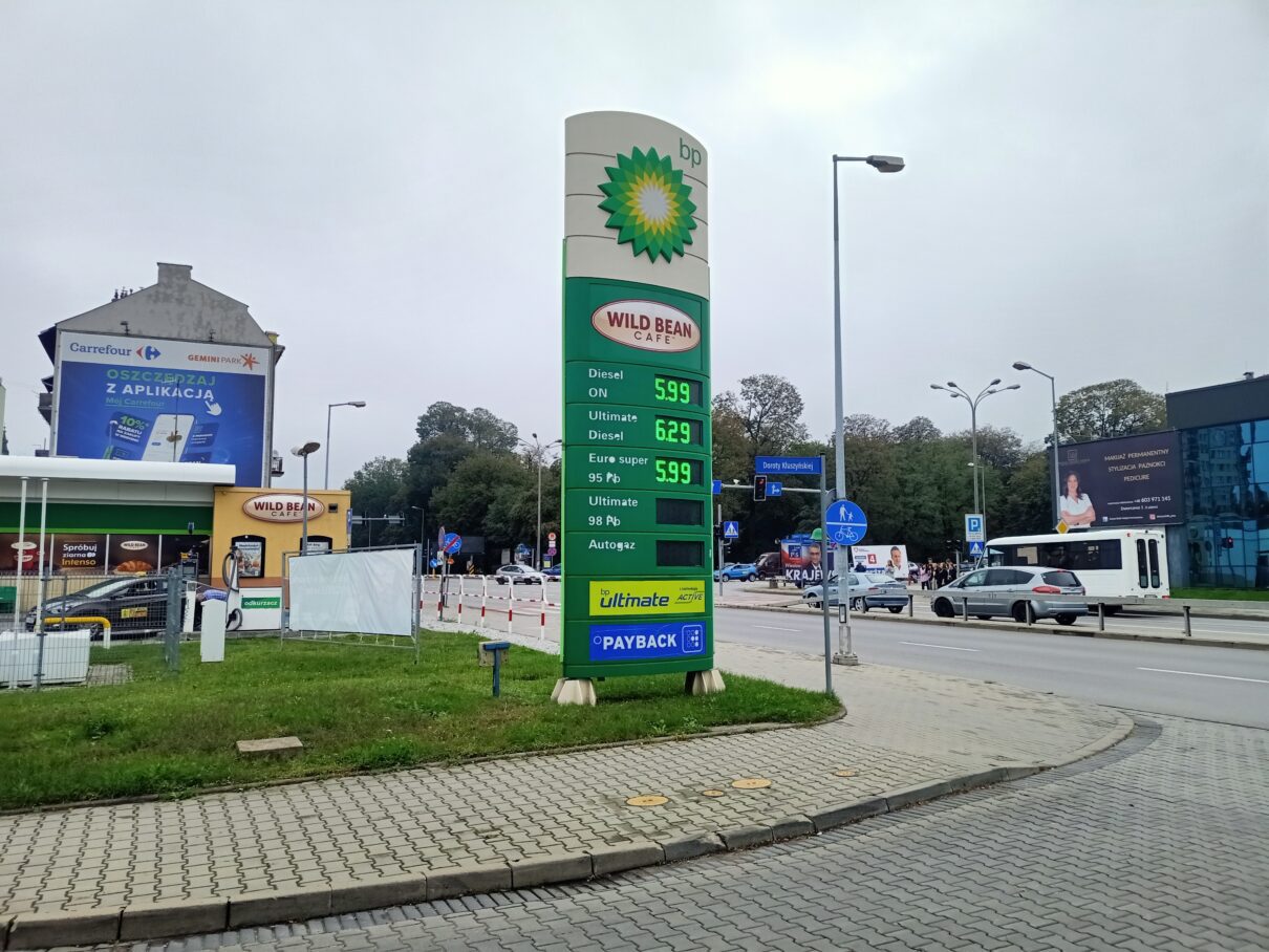 Stacja benzynowa przy ul. Krakowskiej