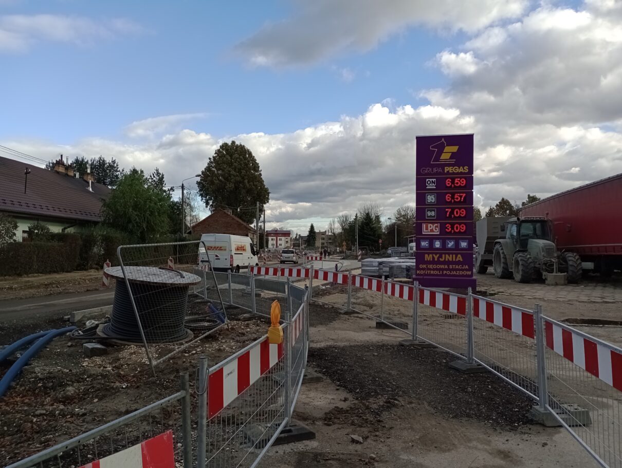 Stacja paliw przy ul. Braci Saków