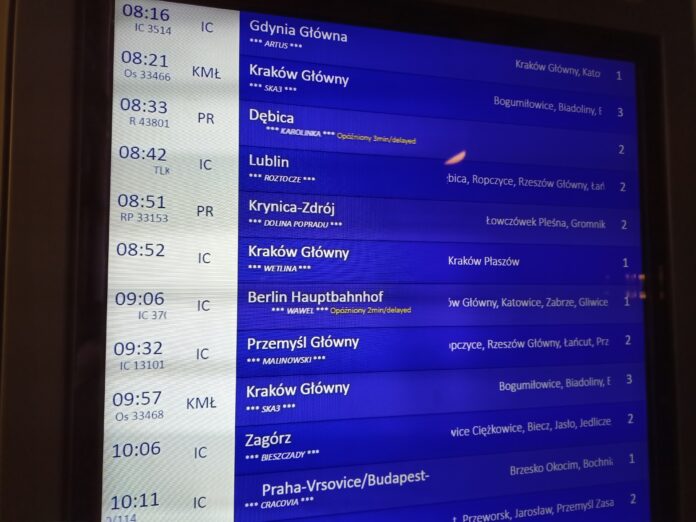 Tarnów odjazdy Krynica