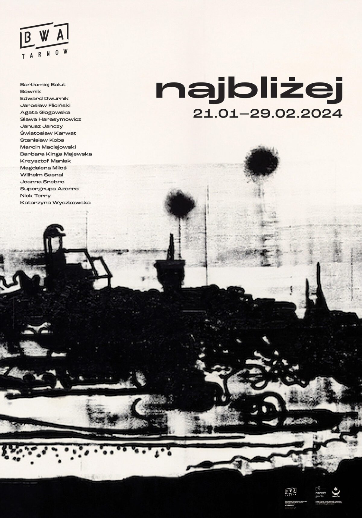 Ostatnie dni wystawy z obrazami Wilhelma Sasnala - plakat