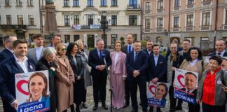 Bartłomiej Sienkiewicz w Tarnowie, fot. Paweł Topolski