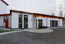 Wizualizacja nowej hali sportowej w Porębie Radlnej, fot. UG Tarnów