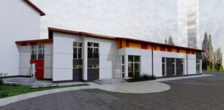 Wizualizacja nowej hali sportowej w Porębie Radlnej, fot. UG Tarnów