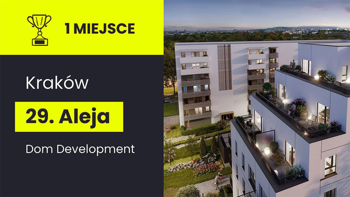 Najlepsze inwestycje w Krakowie - 1 miejsce