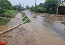 Zalane gospodarstwa w Więckowicach