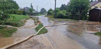 Zalane gospodarstwa w Więckowicach