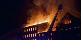 Pożar Młyna Szancera w Tarnowie