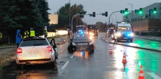 Wypadek w centrum Tarnowa - Jedna osoba ranna