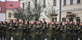 Przysięga terytorialsów w Tarnowie