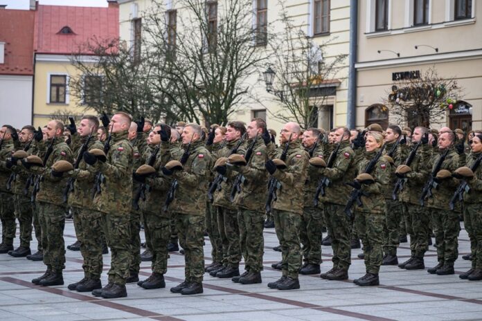Przysięga terytorialsów w Tarnowie