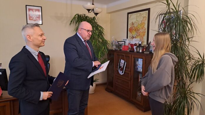 Aleksandra Kałucka w Starostwie Powiatowym w Tarnowie