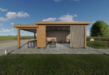 Projekt stanicy rowerowej w Żabnie