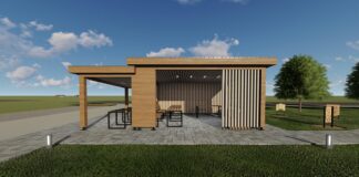 Projekt stanicy rowerowej w Żabnie