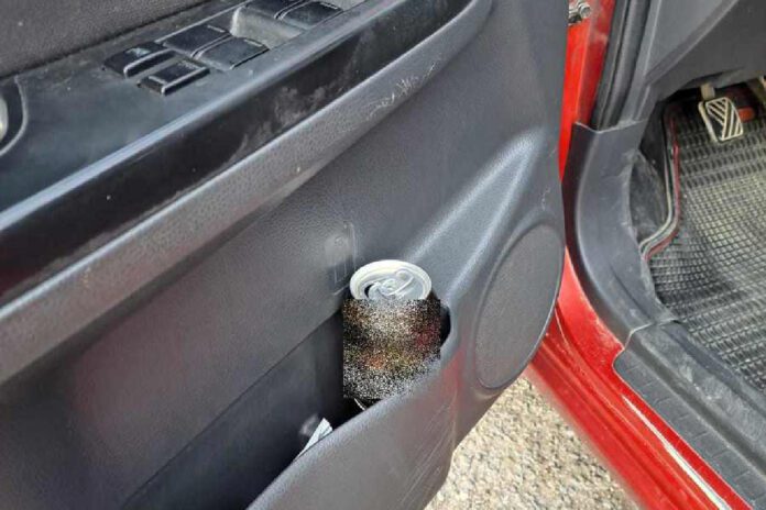 Kierował samochodem i gasił pragnienie