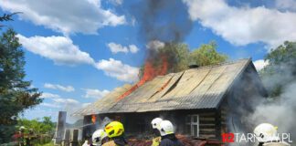 Pożar w Turzy, fot. 112Tarnow.pl