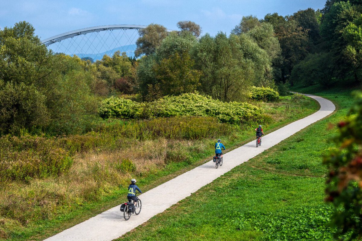 Fragment trasy rowerowej EuroVelo 11