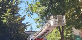 Interwencja strażaków na ul. Chopina w Tarnowie