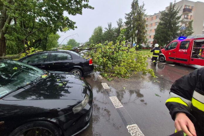 Nawałnica nad Brzeskiem wyrządziła wiele szkód