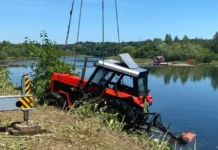 Traktorzysta utonął w Dunajcu