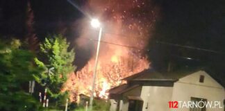 Pożar w Łowczówku