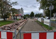 Postępują prace wzdłuż al. Solidarności