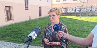 Konferencja prasowa Urszuli Augustyn w Tarnowie