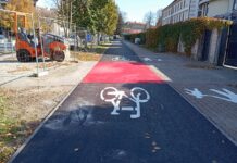 al. Solidarności ścieżka rowerowa