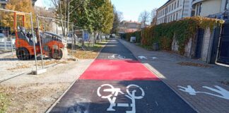 al. Solidarności ścieżka rowerowa