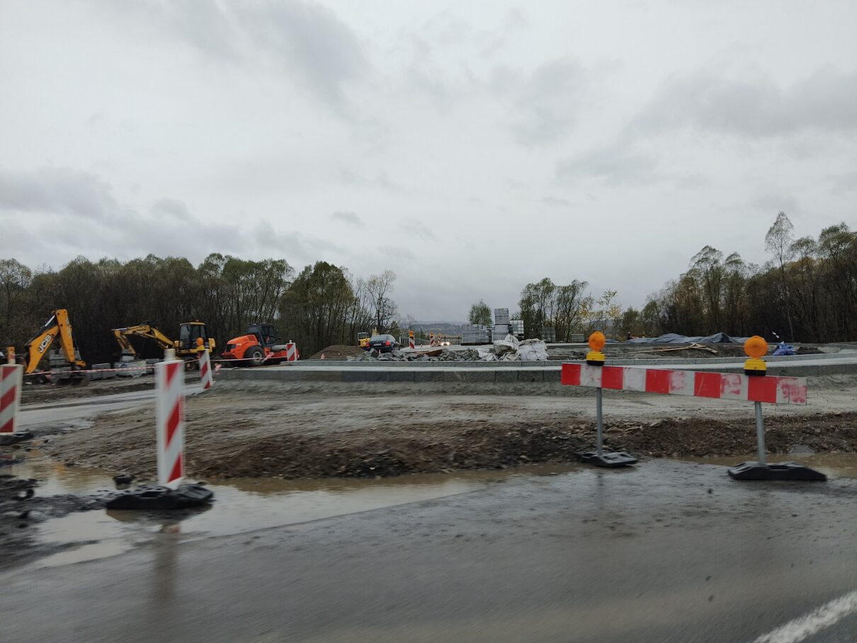 Wilczyska budowa ronda Wilczyska budowa ronda