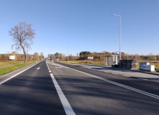 Ładna przebudowane skrzyżowanie