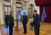 Nowy komendant obejmuje obowiązki w tarnowskiej Policji Nowy komendant tarnowskiej Policji, Fot. KMP w Tarnowie