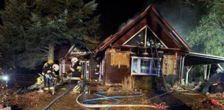 Pożar w Uniszowej, fot. OSP Kowalowa