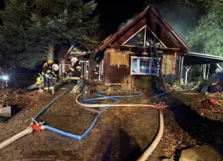 Pożar w Uniszowej, fot. OSP Kowalowa