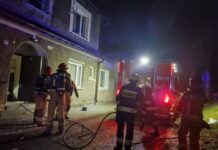 Pożar mieszkania w Tuchowie! Ewakuowano mieszkańców! Pożar w Tuchowie, fot. Ratownicy Medyczni Pogotowie Ratunkowe-Filia Tuchów