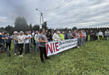 Protest mieszkańców w Dębinie Zakrzowskiej
