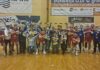 Radość szczypiornistów Handball Pałac Tarnów po zwycięstwie w meczu 18. kolejki I ligi piłki ręcznej
